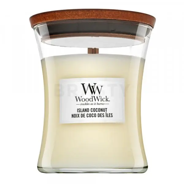 Woodwick Island Coconut Jar (Coconut) - Scented Candle - 275.0 g