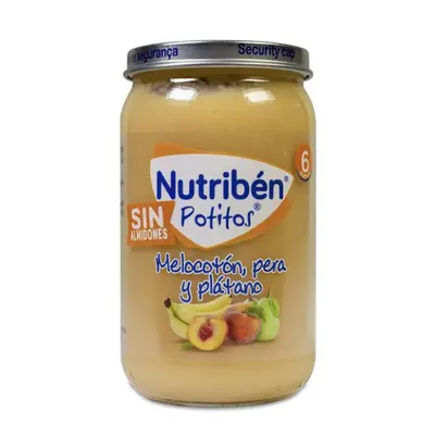 Peach, pear and banana in a jar Nutribén 235 g