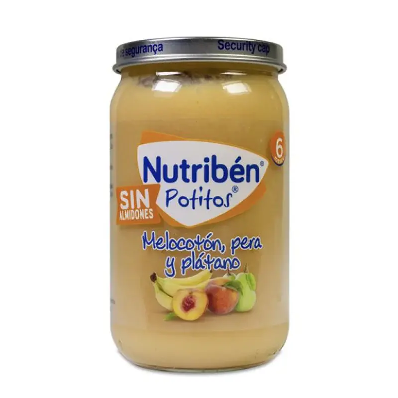 Peach, pear and banana in a jar Nutribén 235 g