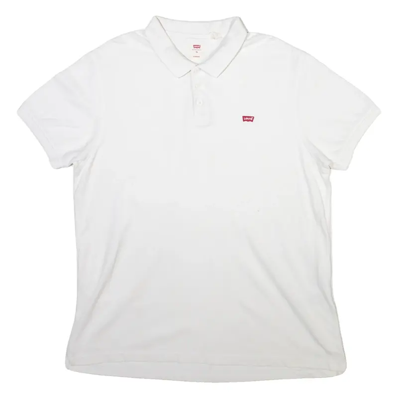 LEVI'S Mens Polo Shirt White XL
