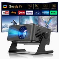 Portable Projector A32 - 1080P Full HD, Built-in Audio, Auto Focus & Keystone Correction - Android 13, Wifi/Bluetooth - Home ...