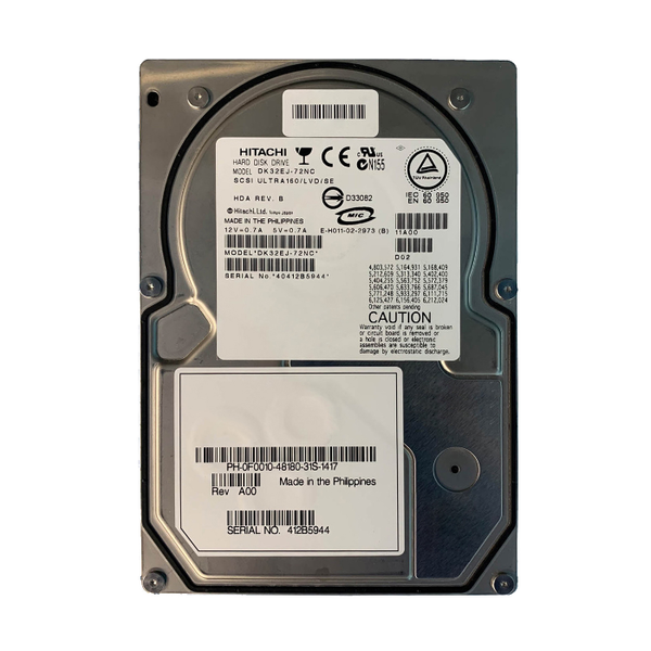 0F0010 Dell 73GB Ultra-160 SCSI 10000 3.5-inch 4MB Hard Drive