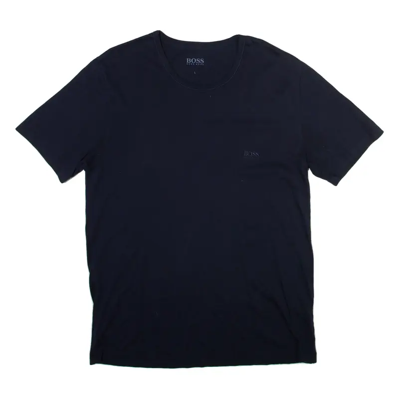 HUGO BOSS Mens T-Shirt Blue L