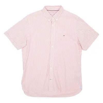 TOMMY HILFIGER Oxford Mens Shirt Red Striped L