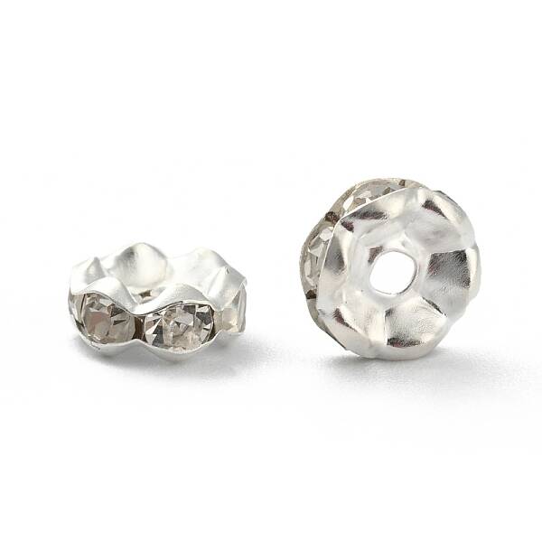 Iron Rhinestone Spacer Beads