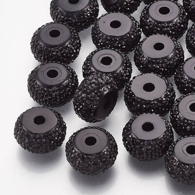 Resin Rhinestone Beads