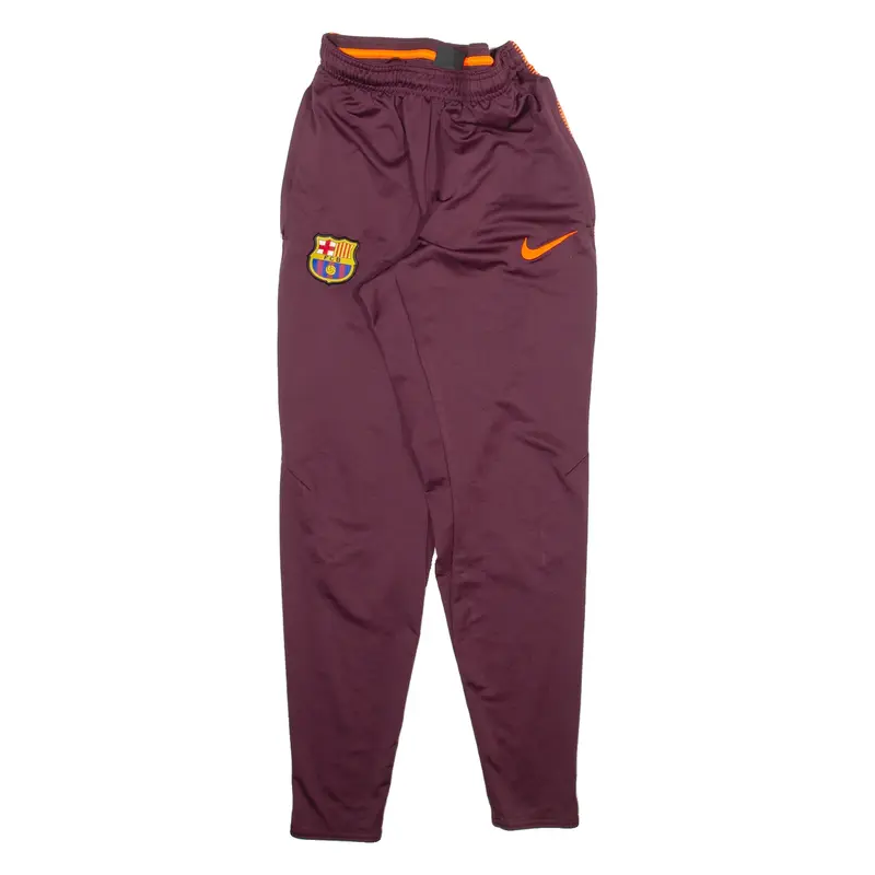 NIKE Mens Sweatpants Maroon Skinny S W26 L28