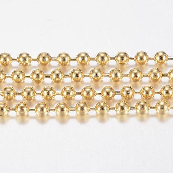 Handmade Ion Plating(IP) 304 Stainless Steel Ball Chains