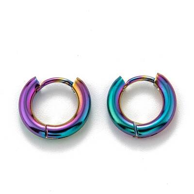 304 Stainless Steel Huggie Hoop Earrings