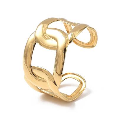 Ion Plating(IP) 304 Stainless Steel Cuff Bangles for Women