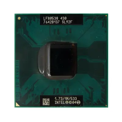 399931-003 HP 1.73GHz 533MHz FSB 1MB L2 Cache Socket PGA478 Intel Celeron M 430 Single-Core Processor
