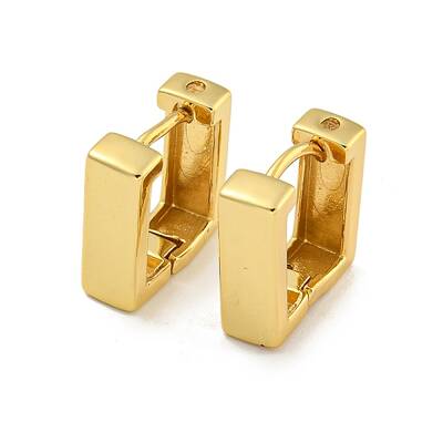 Rack Plating Brass Hoop Earrings