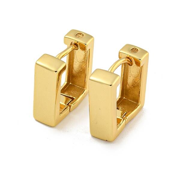 Rack Plating Brass Hoop Earrings