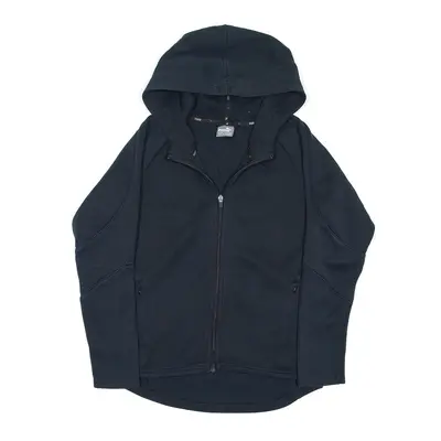 PUMA Hoodie Black Full Zip Mens XS