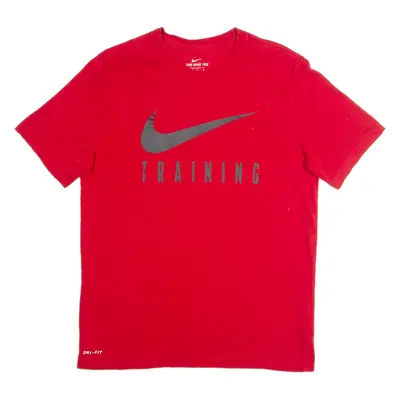 NIKE Training Mens T-Shirt Red M