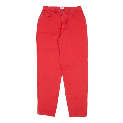 MOSCHINO Jeans Red Denim Regular Mom Womens W28 L30