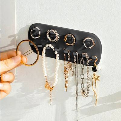 Oval PP Wall Mounted Jewelry Stand Organizers