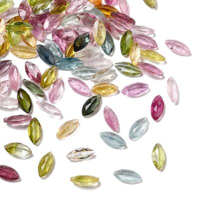 Faceted Natural Tourmaline Cabochons