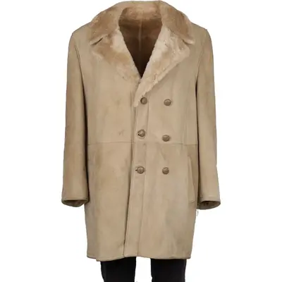 Fibok Sheepskin Jacket - XL Beige Suede