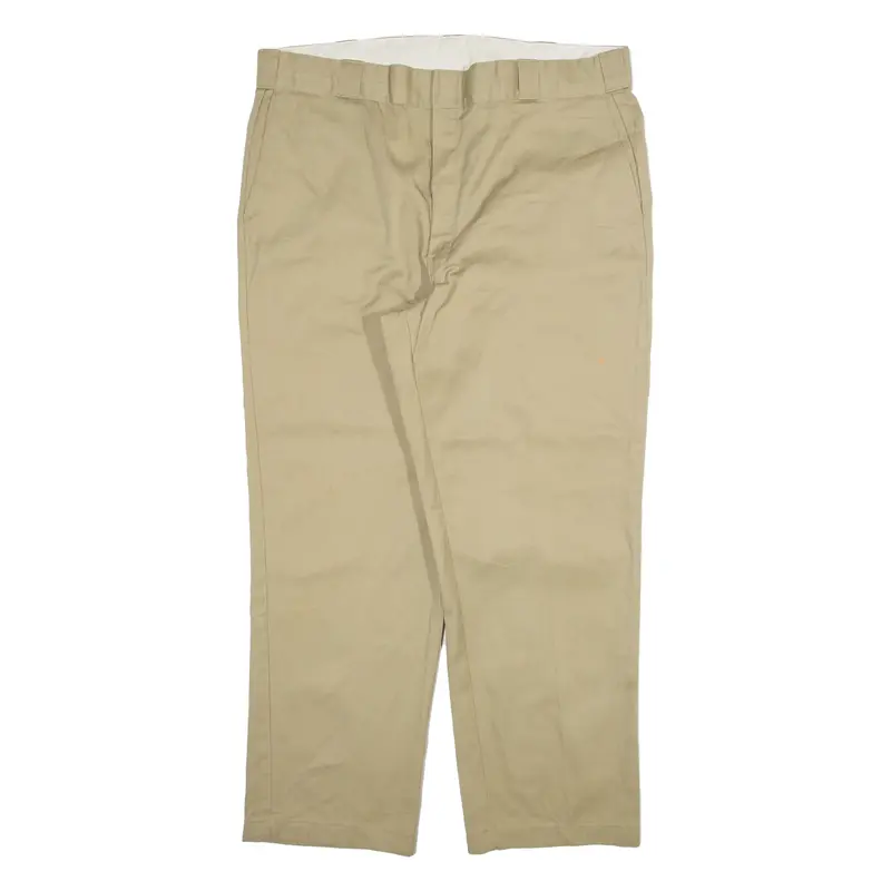DICKIES Mens Trousers Beige Regular Straight W40 L30