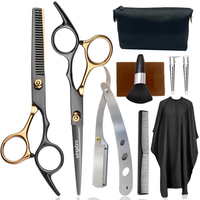 Barber Scissors Kit, 10pcs/set Professional Hair Cutting Scissors Set, Hair Styling Tools for Salon & Barber Shop & Home Use