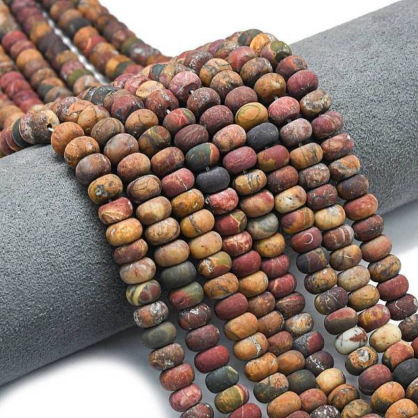 Natural Red Picasso Jasper/Polychrome Jasper Beads Strands