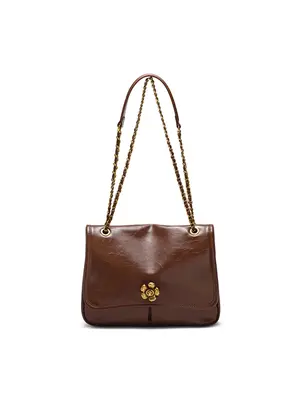 Smting golden chain flap bag with Sunflower Lock