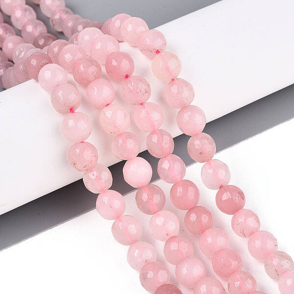 Dyed Natural White Jade Beads Strands