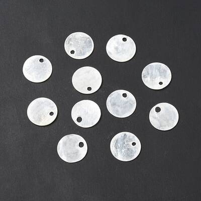 Natural Capiz Shell Charms