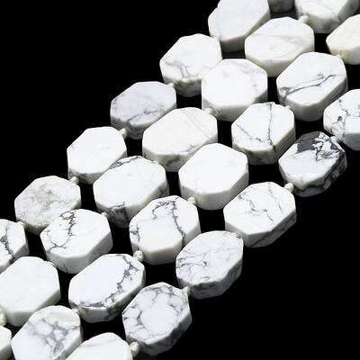 Natural Howlite Beads Strands