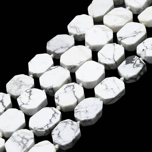 Natural Howlite Beads Strands