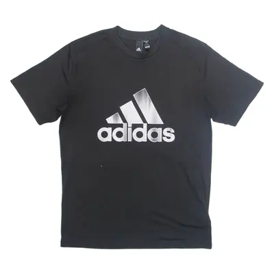 ADIDAS Mens T-Shirt Black S