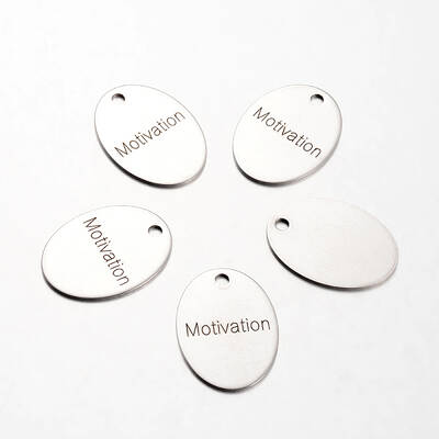 Non-Tarnish Spray Painted Stainless Steel Pendants