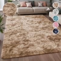 [SUMMER GIFT] Imperial Homeware Modern Tie Dye Shaggy Rug for Living Room - Soft Anti-Skid Fluffy Bedside Rug Floor Carpet So...