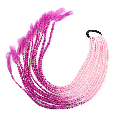 High Temperature Fiber Colored Braids Hair Piece Ponytail Dreadlocks Hair Ornaments