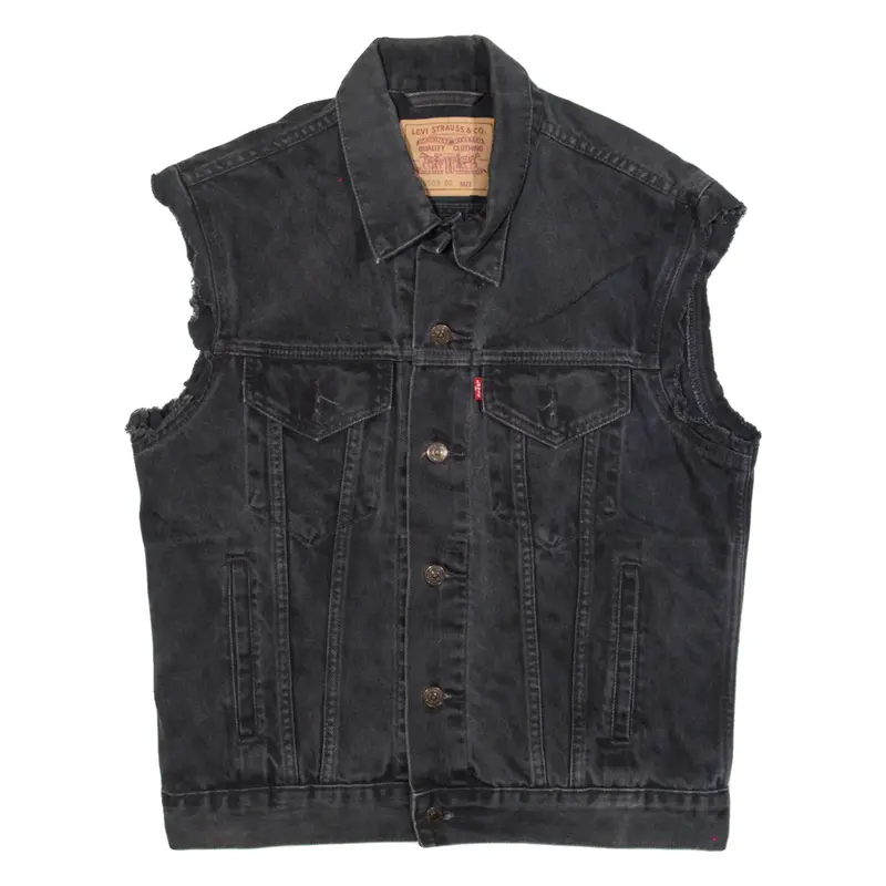 LEVI'S Mens Denim Gilet Black S
