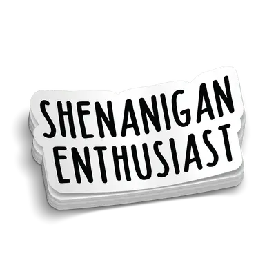 Shenanigan Hard Hat Decal