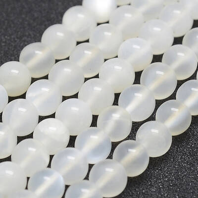 Natural White Moonstone Beads Strands