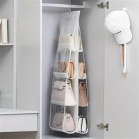 Multi-layer Hanging Handbag Organizer, 1 Count Space Saving Handbag Storage Bag, Transparent Purse Organizer For Wardrobe Clo...