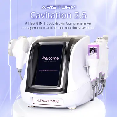 Aristorm 8 in 1 Ultrasonic Cavitation 40K RF Vacuum Body Sculpting Slimming Skin Care Beauty Machine for Spa Salon Studio Hom...
