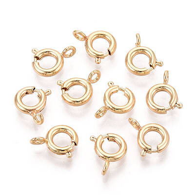 Brass Spring Ring Clasps
