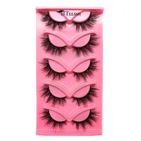 Music Festival Makeup Long Cat-eye False Eyelashes, Wispy Cluster Lashes, Natural Curl Eye Makeup Strip Lashes, Lash Clusters...