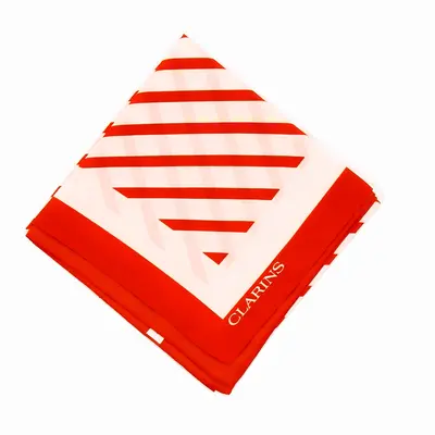 Clarins, Clarins, Fabric Scarf, Red/White, Women's