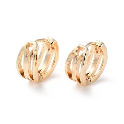 Rack Plating Brass Hoop Earrings