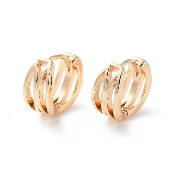 Rack Plating Brass Hoop Earrings