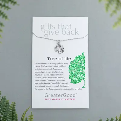 Friendship Tree Necklace - Stamped Necklace