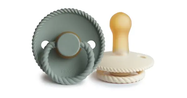 Frigg Rope Size 2:6-18 Months Pacifier Cream/Sage