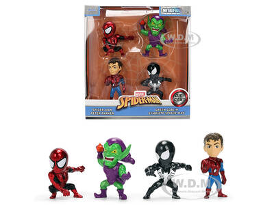 Set of 4 Diecast Figures Spider-Man Wave 3 Metalfigs Series Diecast models by Jada