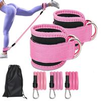 6 pcs Ankle Resistance Bands, Ankle Bands for Working Out with Cuffs, Resistance Bands for Leg Butt Training Workout Equipmen...