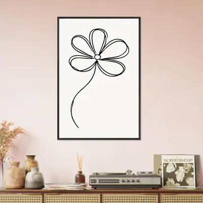 Simplicity in Bloom - Vintage-Inspired Floral Art